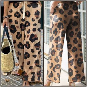 Wide Leg Animal Print Pants
